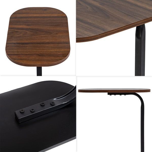 Столик приставний овальний 45х28х59см Walnut wood SW-00003367 991944795 фото