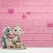 Декоративна 3D панель самоклейка 700х770х5мм Кульбабка (світло-рожевий цегла) (022) SW-00000023 SW-00000023 фото 5