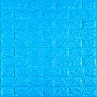 3D панель самоклеюча 700х770х7мм цегла Синій (003-7) SW-00000060 SW-00000060 фото