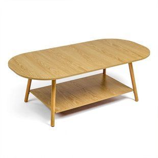 Столик кавовий овальний 120х60х41,5см WOOD BROWN SW-00003363 991944796 фото