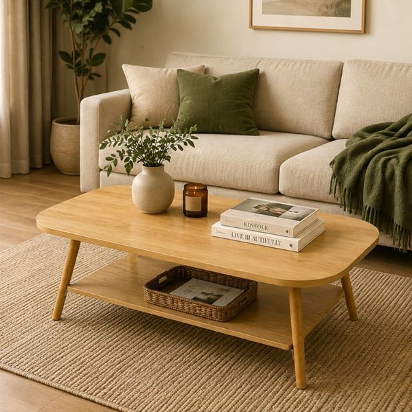 Столик кавовий овальний 120х60х41,5см WOOD BROWN SW-00003363 991944796 фото