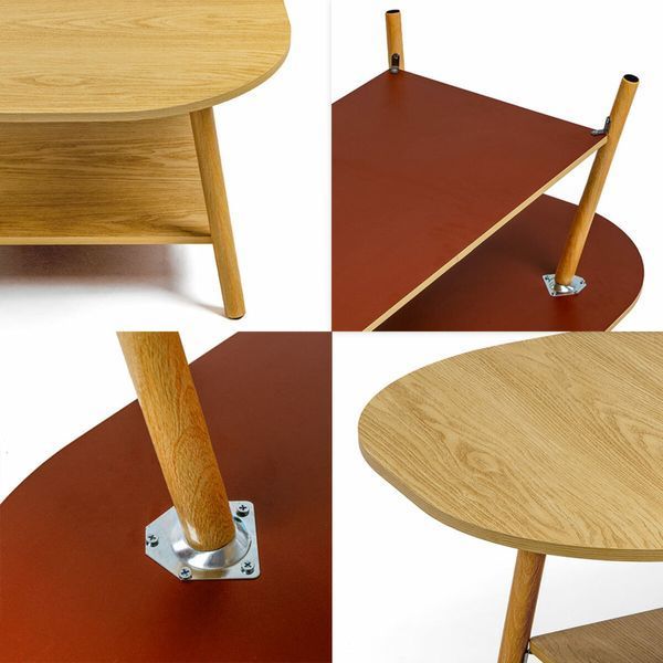 Столик кавовий овальний 120х60х41,5см WOOD BROWN SW-00003363 991944796 фото